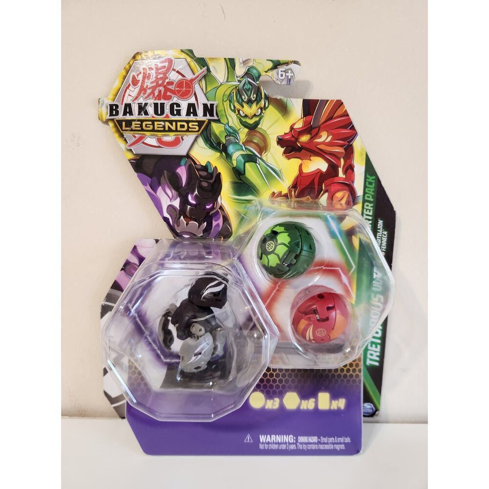 Bakugan Legends Starter 3pk, Tretorous Ultra with Spartillion and Fenneca NEW